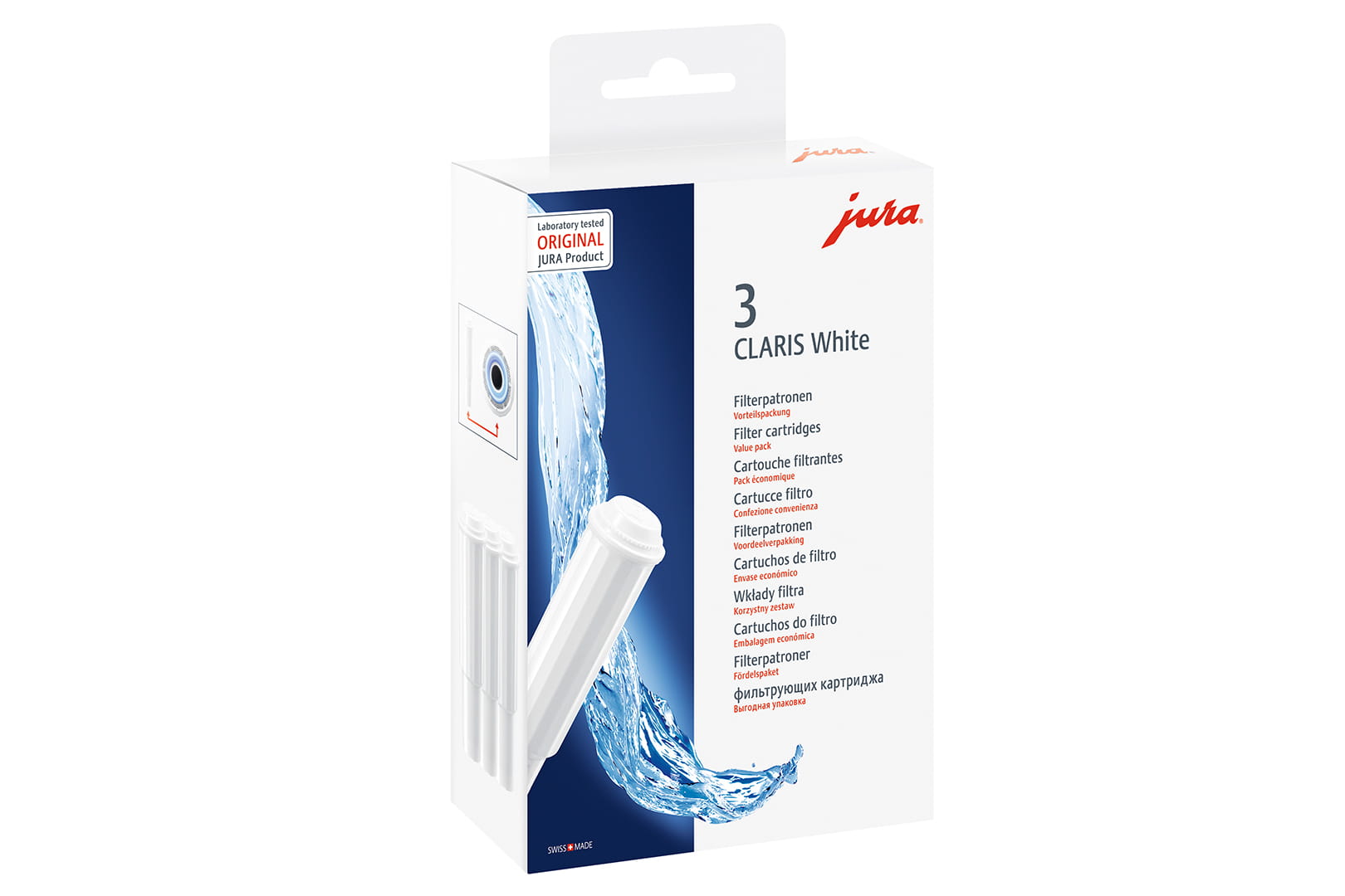 Jura - Filtre Claris + / Claris White Individuel - Les Secrets du Chef