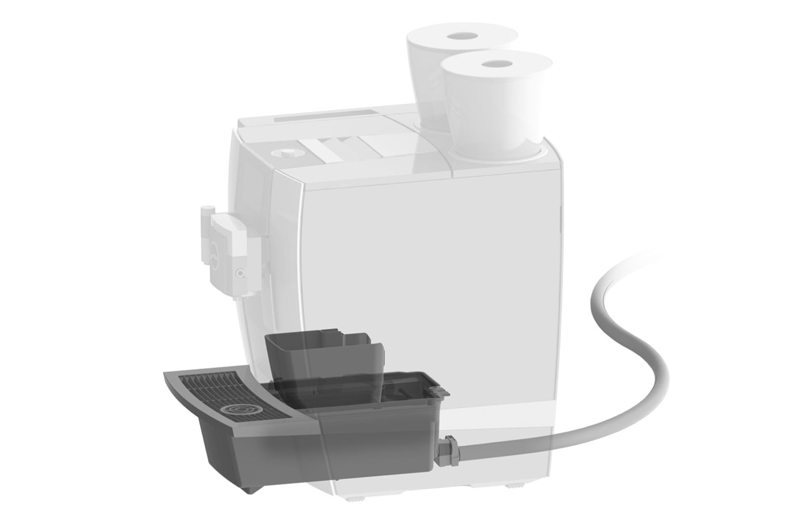 Coffee grounds disposal/drip drain set for GIGAG2 - International