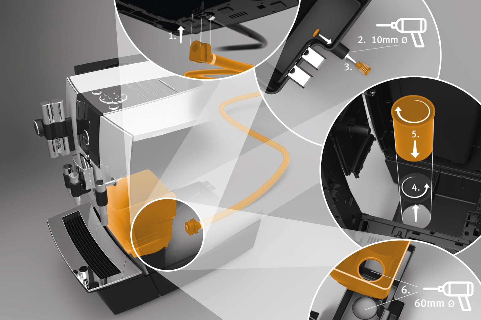 Coffee grounds disposal / drip drain set XJ* International